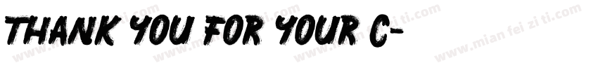 Thank you for your c字体转换